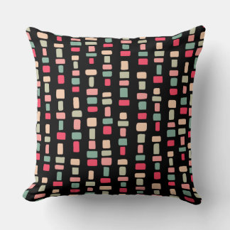 Cojín Decorativo Parches De Color 280723 (06) En Negro