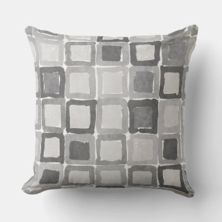 Cojín Decorativo Parches pintados de gris moderno