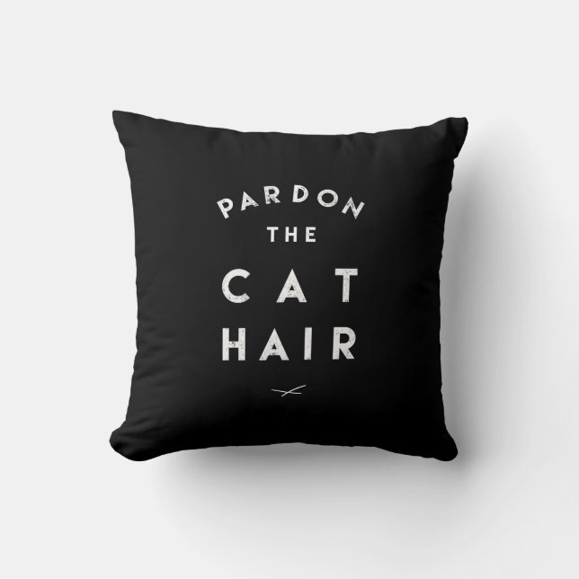 Cojín Decorativo Pardon el pelo del gato (Anverso)