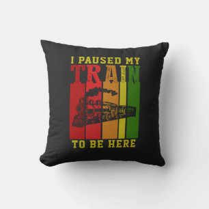 Cojín Decorativo Paré Mi TREN Para Estar Aquí Motor De Vapor