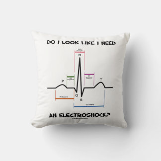 Cojín Decorativo ¿Parece que necesito un electroshock? EKG ECG