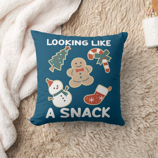 Cojín Decorativo Parece un refrigerio de dulces navideños (Manta)