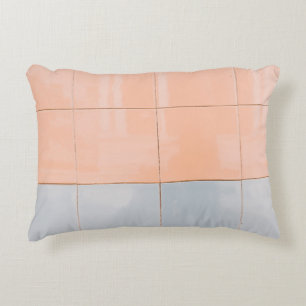 Cojín Decorativo Pared azul y naranja