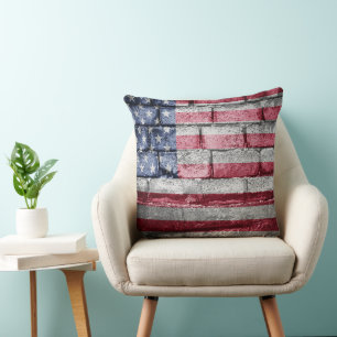 Cojín Decorativo pared de la bandera de Estados Unidos