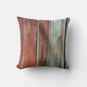 Cojín Decorativo pared de madera en abstracto de color vintage, env