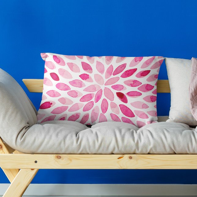 Cojín Decorativo Paredes de brocha acuarela - paleta rosa (Subido por el creador)