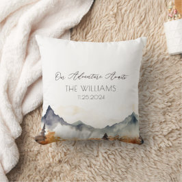 Cojín Decorativo Pareja Boda Boho Neutral Mountain