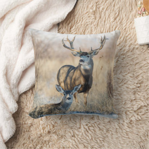 Cojín Decorativo Pareja Buck Mule Deer