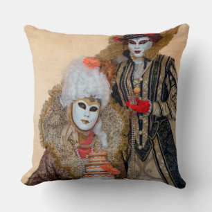 Cojín Decorativo Pareja con disfraz de Carnaval, Venecia