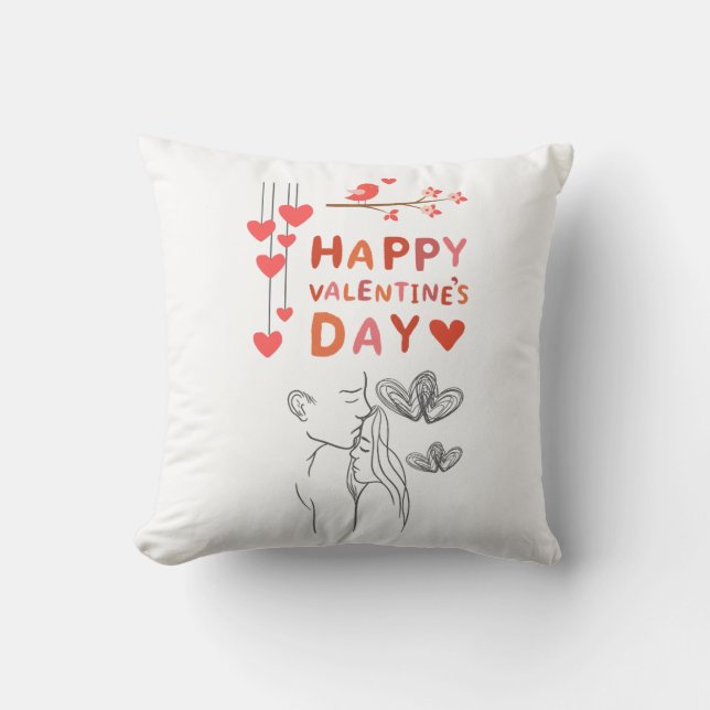 Cojín Decorativo Pareja de amor lindo (Anverso)