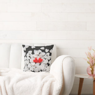 Cojín Decorativo Pareja de corazones enamorados