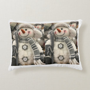 COJÍN DECORATIVO **PAREJA DE MUÑECOS DE NIEVE** NAVIDAD
