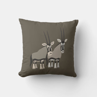 Cojín Decorativo Pareja de oryxes de Personalizado