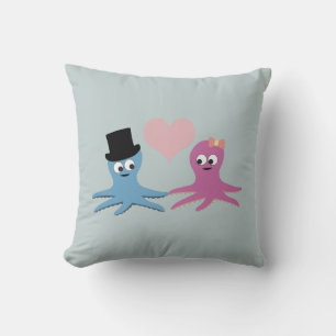 Cojín Decorativo Pareja de Pulpos Adorables