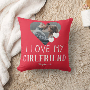 Cojín Decorativo Pareja de San Valentín Corazón Personalizado Foto 