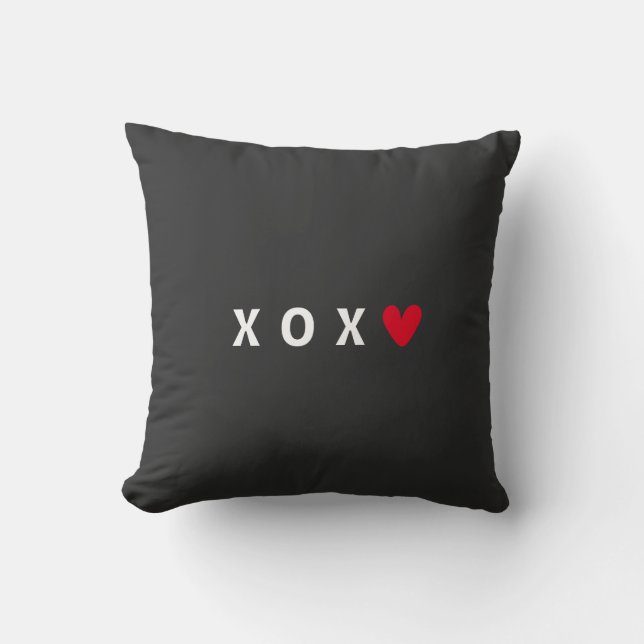 Cojín Decorativo Pareja Día de San Valentín Xoxo (Anverso)