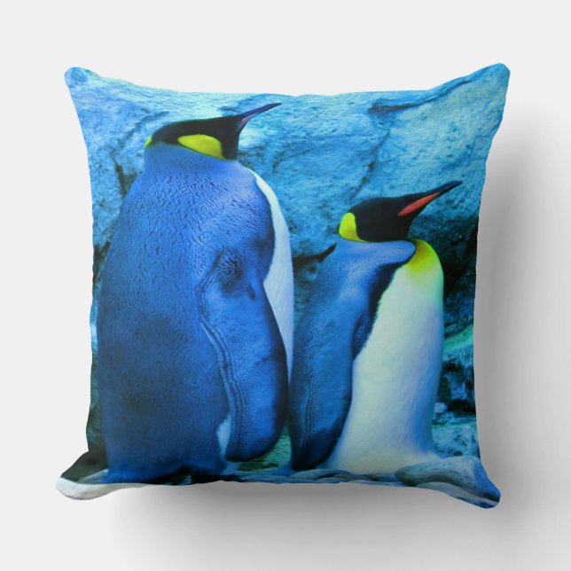 Cojín Decorativo Pareja King Penguin (Anverso)