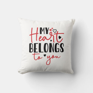 Cojín Decorativo Pareja Regalo Mi Corazón Pertenece A Ti