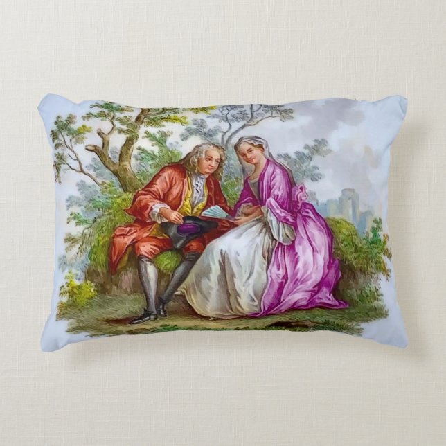 Cojín Decorativo Pareja romántica (Anverso)