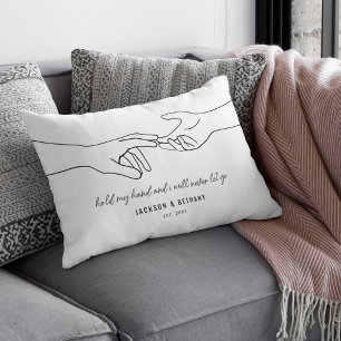 Cojín Decorativo Pareja Tomada de la Mano Cita