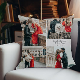 Cojín Decorativo Parejas modernas 4 Collage de fotos