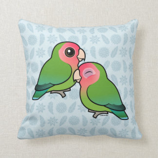 Cojín Decorativo pares adorables Melocotón-hechos frente del