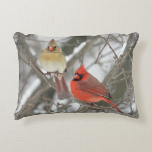 Cojín Decorativo Pares de cardenales septentrionales