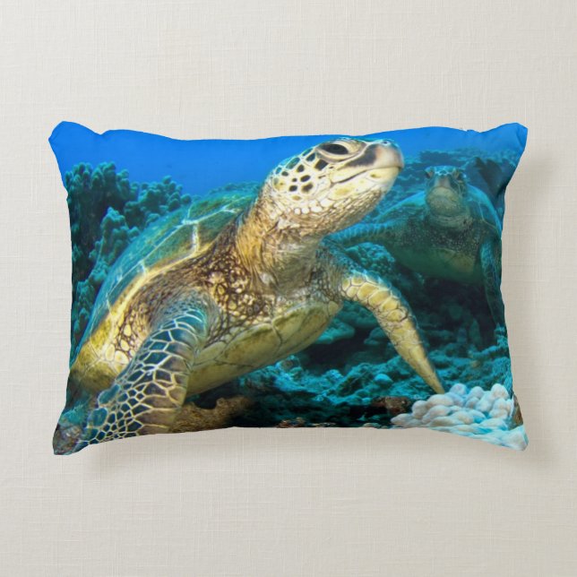 Cojín Decorativo Pares de la tortuga (Anverso)