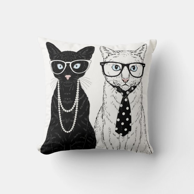 Cojín Decorativo Pares del gato (Anverso)