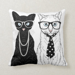 Cojín Decorativo Pares del gato