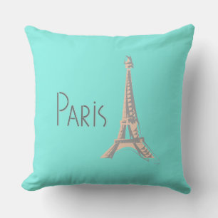 Cojín Decorativo París con la Torre Eiffel