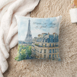 Cojín Decorativo París es siempre una buena idea pasaporte
