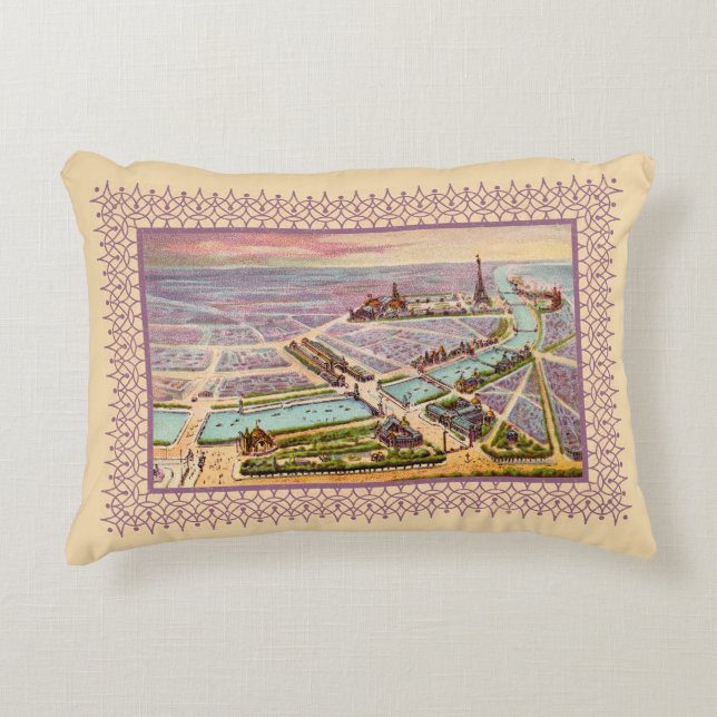 Cojín Decorativo Paris Expo 1900 Pillow (Anverso)