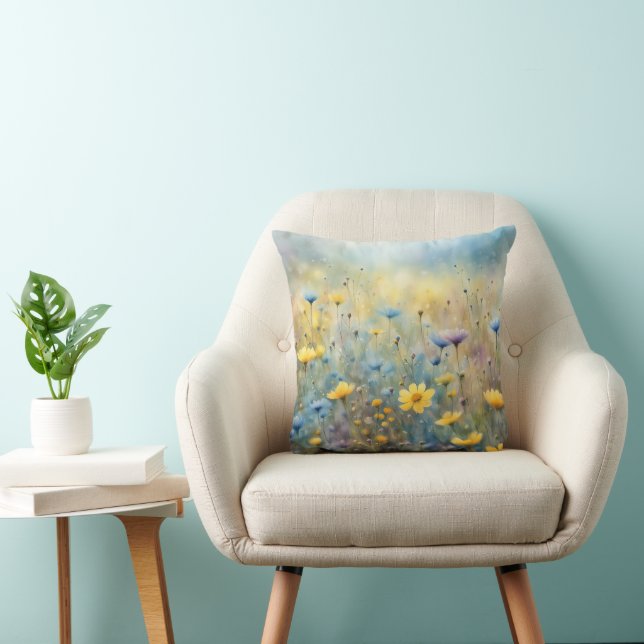Cojín Decorativo Paro de flores silvestres de verano (Silla)
