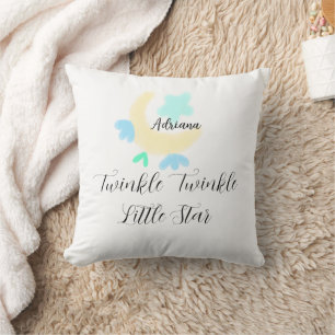 Cojín Decorativo parpadea parpadea pequeña estrella estrellas azule