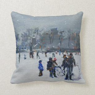 Cojín Decorativo Parque de Holanda en la nieve 2009