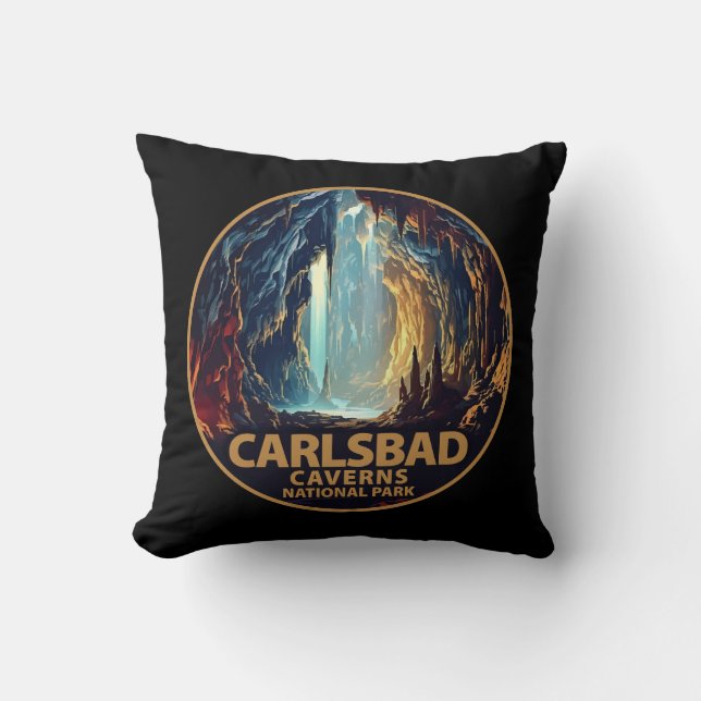 Cojín Decorativo Parque nacional de las Cavernas de Carlsbad (Anverso)