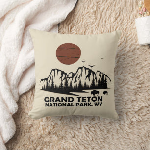 Cojín Decorativo Parque Nacional Grand Teton Wyoming
