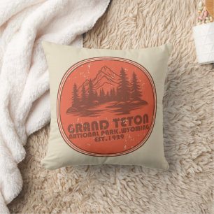 Cojín Decorativo Parque Nacional Grand Teton Wyoming