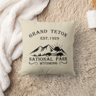 Cojín Decorativo Parque Nacional Grand Teton Wyoming