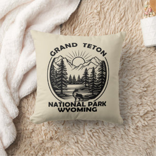 Cojín Decorativo Parque Nacional Grand Teton Wyoming