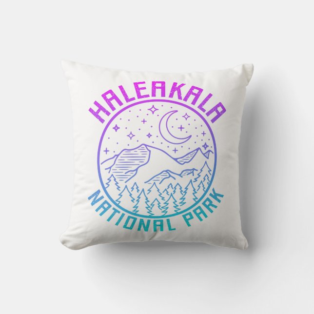 Cojín Decorativo Parque nacional Haleakala Gradiente Hawaii USA (Anverso)