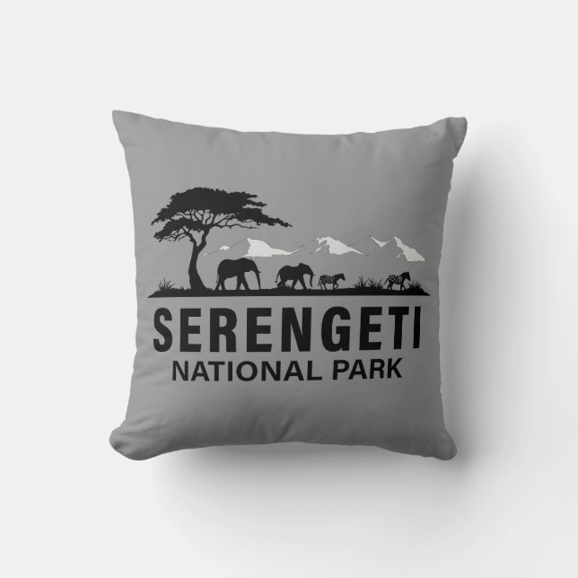 Cojín Decorativo Parque nacional Serengeti (Anverso)