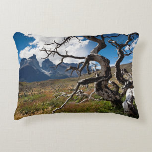 Cojín Decorativo Parque Nacional Torres del Paine, árboles dañados