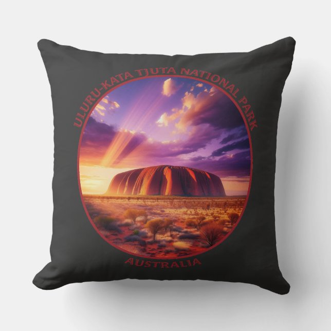 Cojín Decorativo Parque nacional Uluru-Kata Tjuta, Australia (Anverso)