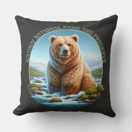 Cojín Decorativo Parque nacional y preservación de Katmai