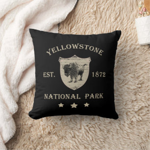 Cojín Decorativo Parque Nacional Yellowstone Vintage
