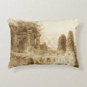 Cojín Decorativo Parque romano con la fuente de Jean-Honore