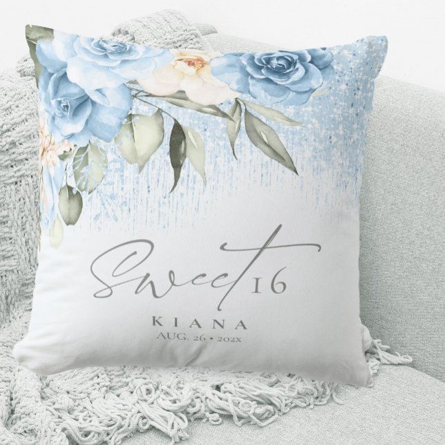 Cojín Decorativo Parques florales dulces Dieciséis Blue ID912 (Subido por el creador)