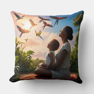Cojín Decorativo Parroquias para ver a la madre y al niño